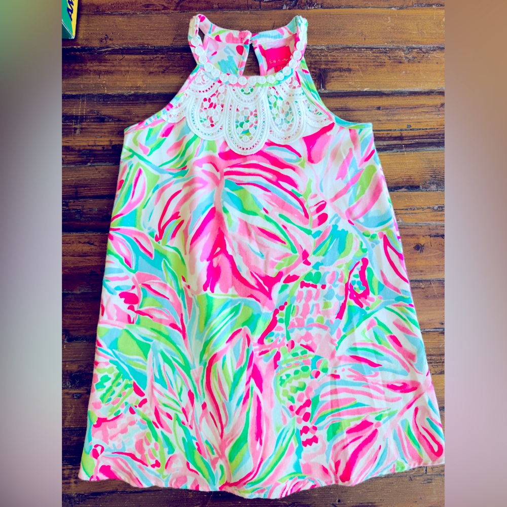 Lilly Pulitzer Mini Pearl Shift Croc My World Dress